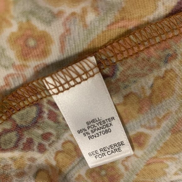 EST 1946. Sz 26w-28w. Elastic Neck/Wrist Pullover Stretch Tunic. Paisley. B44 - Picture 7 of 7